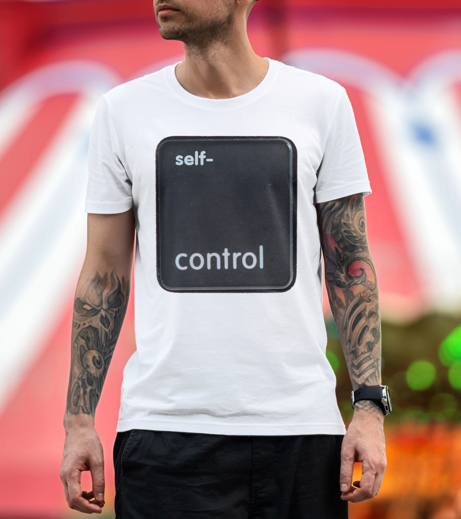 Keyboard Button Self-Control Key The Key To Self Control T-Shirt