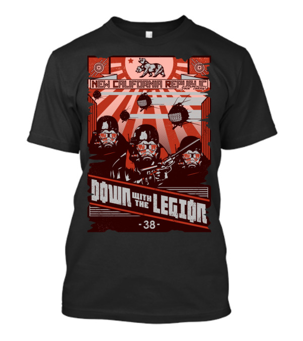 New California Republic Bear Today Down With The Legion 38 T-Shirt