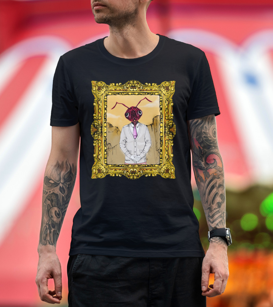Dr. Ant Elegant Insect in Ornate Frame T-Shirt