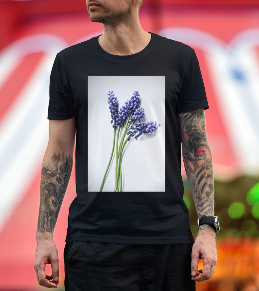 Hyacinth By Bl Elegant Purple Blooms T-Shirt