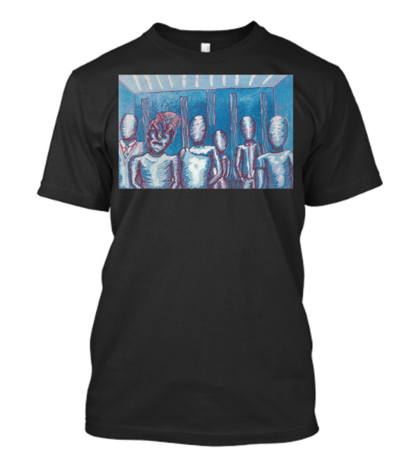 Contravene Figures In Blue Room T-Shirt