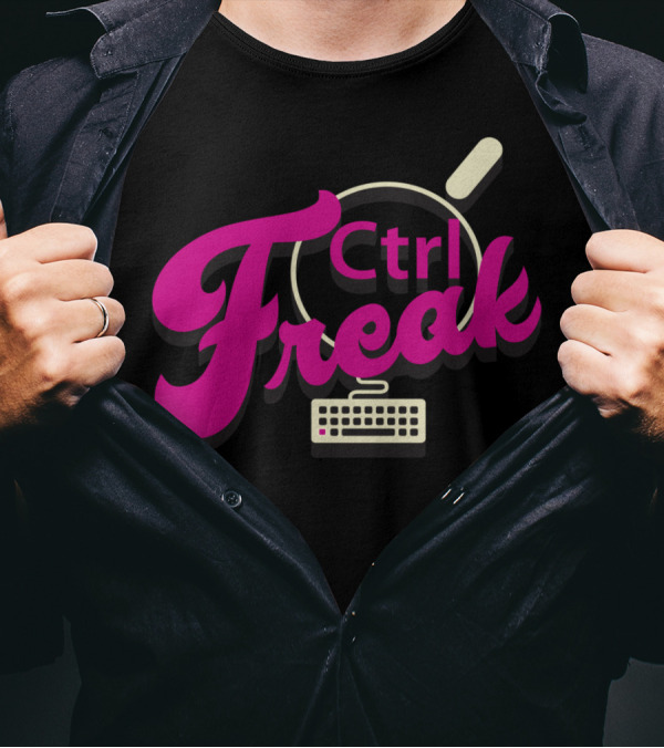 Ctrl Freak Keyboard Enthusiast T-Shirt
