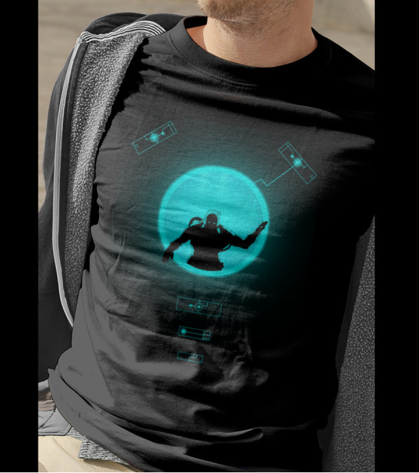 The Man Who Controls You Sci-Fi Futuristic T-Shirt