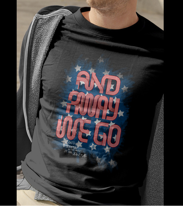 AND AWAY WE GO MERICA STARS GOD TREATS IN THE HEART OF THE JUNGLE T-Shirt