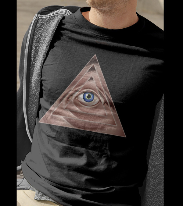 Control System Eye In Pyramid Layers T-Shirt