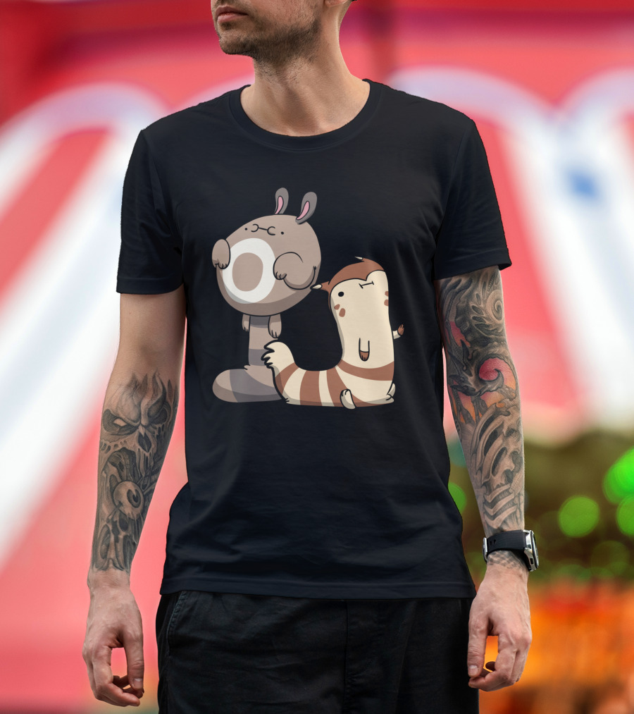 Furry Ferrets Cute Animal Companions T-Shirt