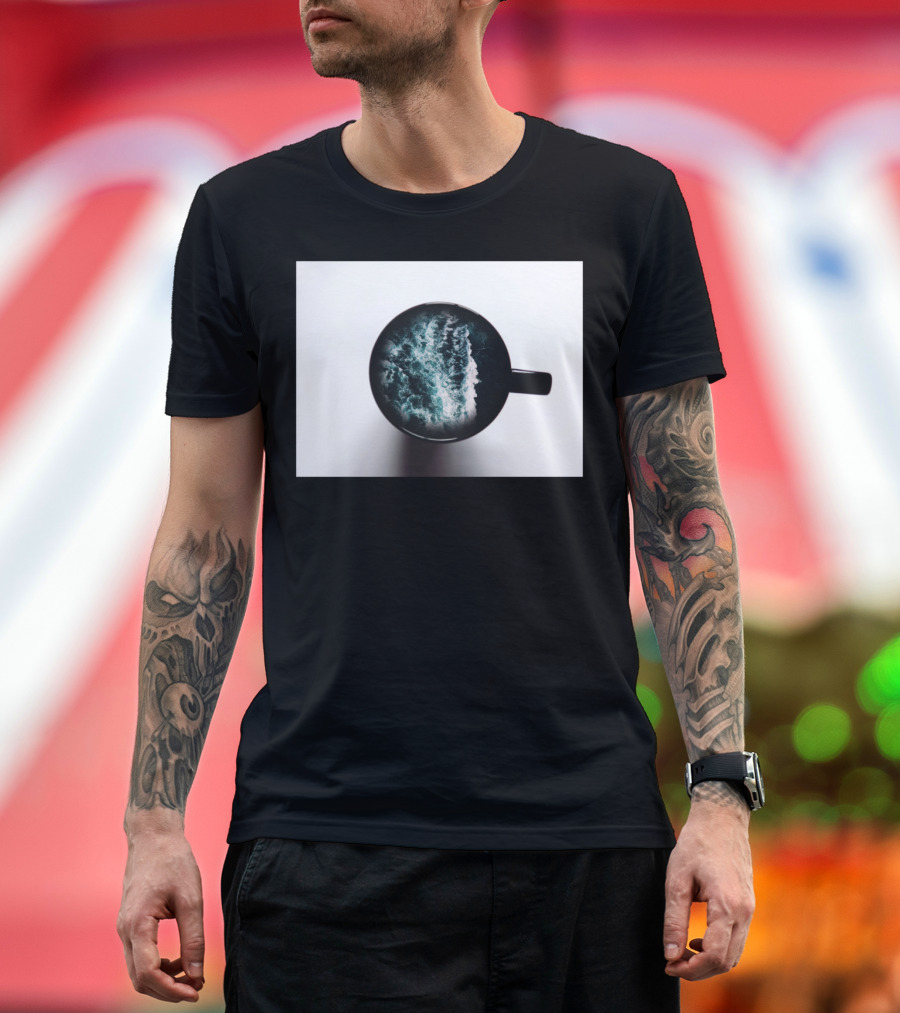 The Ocean in a Coffee Mug Visual Experience T-Shirt