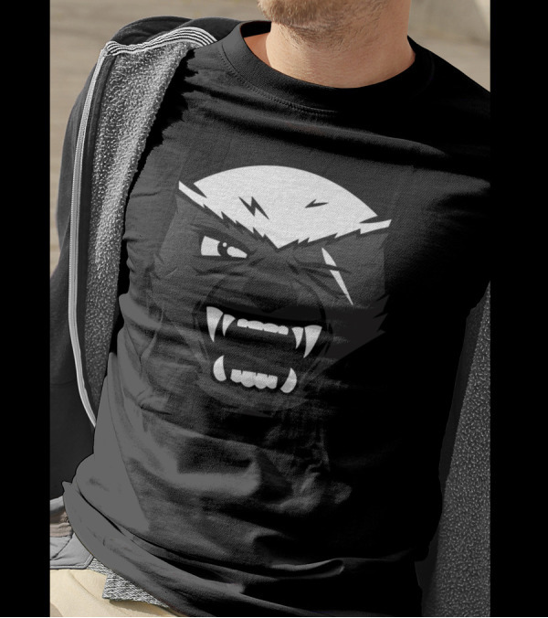 Angry Honey Badger Fierce Face With Scar T-Shirt