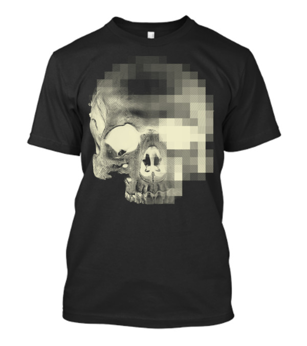 Another Digital Skull Pixelated Profile T-Shirt
