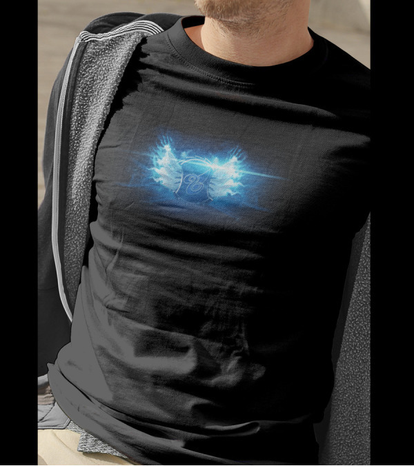 Yasuo Icon Blue Aura Winged Emblem T-Shirt