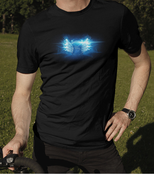 Yasuo Icon Blue Aura Winged Emblem T-Shirt