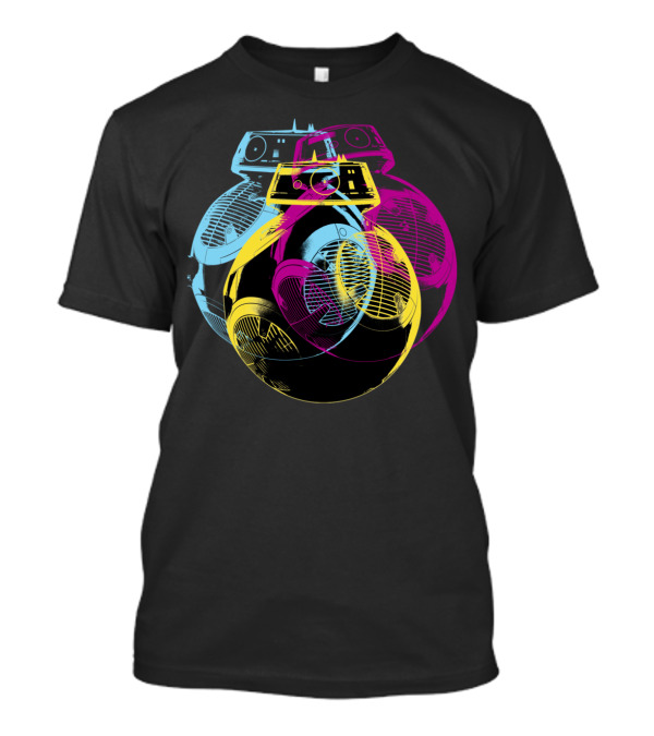 Star Wars Pop Art BB-8 Robot Colors T-Shirt