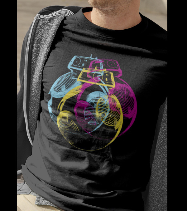 Star Wars Pop Art BB-8 Robot Colors T-Shirt