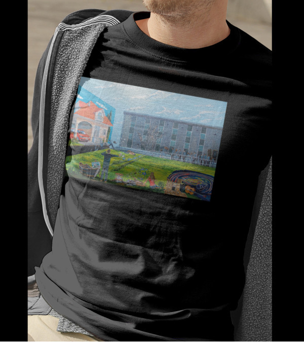 Act Against The Contemporary Ideal Of Pos Realistic Suburban Life Scene T-Shirt