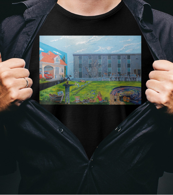 Act Against The Contemporary Ideal Of Pos Realistic Suburban Life Scene T-Shirt