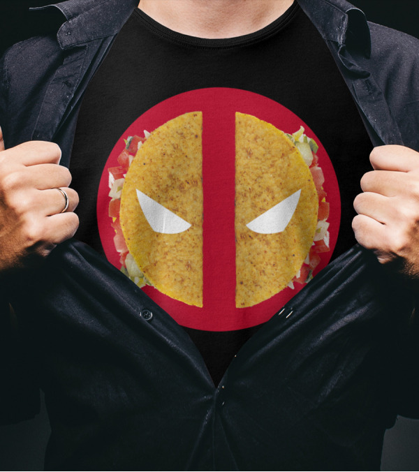 Deadpool Taco Mask T-Shirt