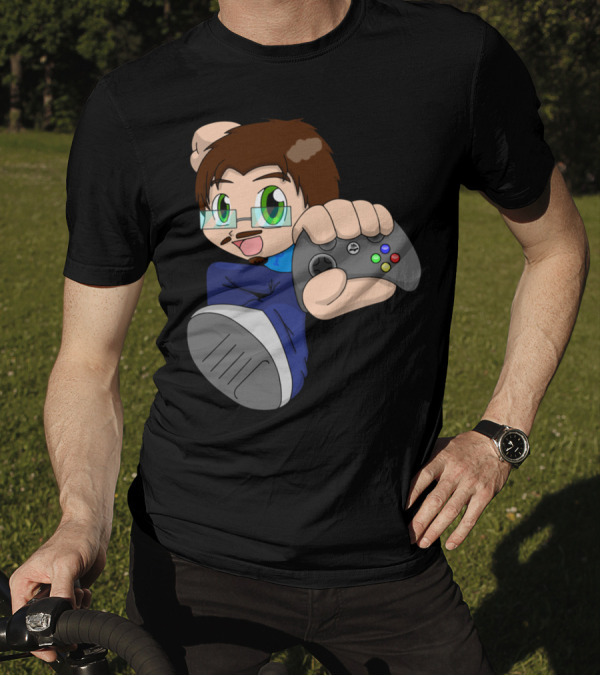 Mini Marcus Gaming Chibi With Xbox Controller T-Shirt