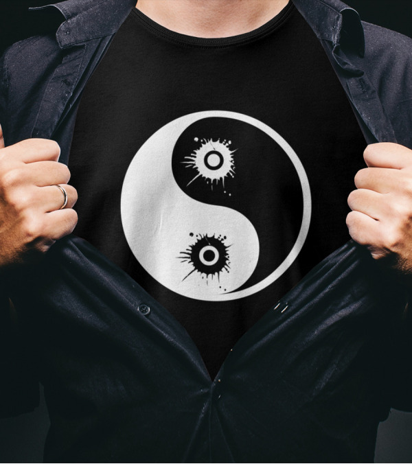 Yin Yang Splatter T-Shirt