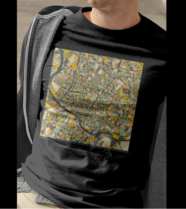 AUSTIN MAP CITY STREET NETWORK T-Shirt