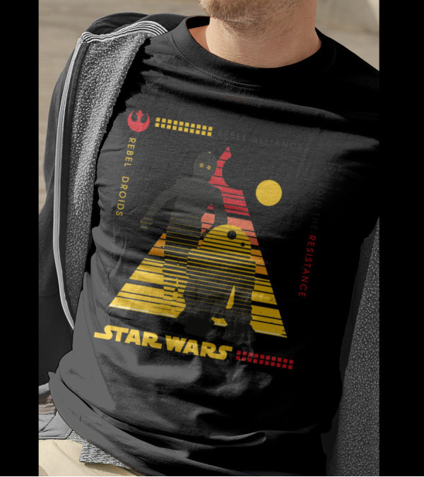 Star Wars Rebel Alliance C-3PO R2-D2 Join The Resistance T-Shirt