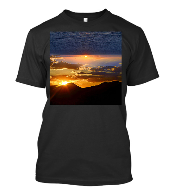 Advanced Settings Sunset And Ocean Horizon T-Shirt