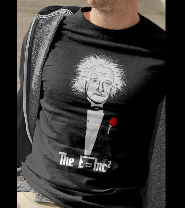 The E=mc² Father Einstein Tuxedo Rose T-Shirt