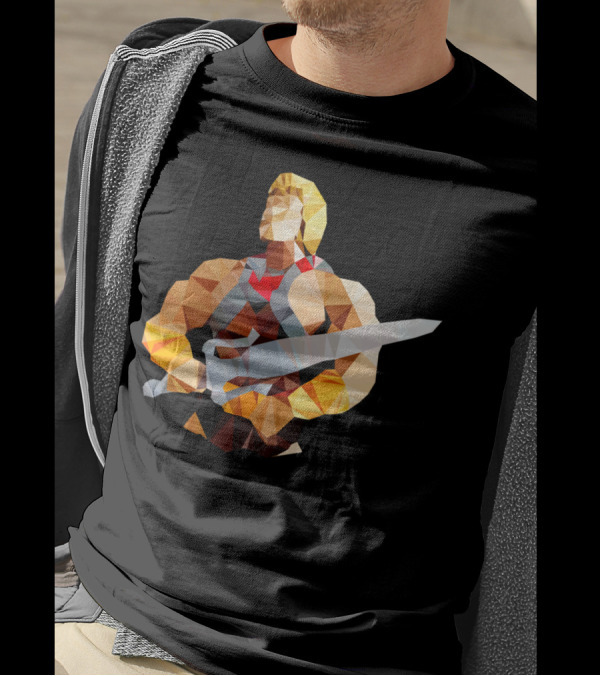 Polygon Heroes He Man Geometric Sword T-Shirt