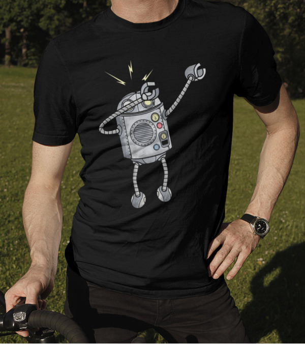Dabbing Robot With Antenna And Control Panel T-Shirt