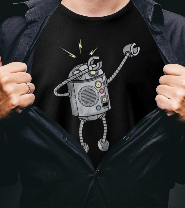 Dabbing Robot With Antenna And Control Panel T-Shirt