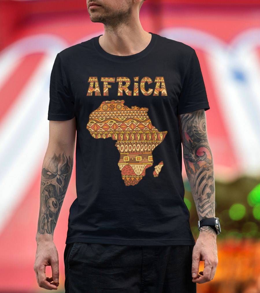 Africa Map Tribal T-Shirt