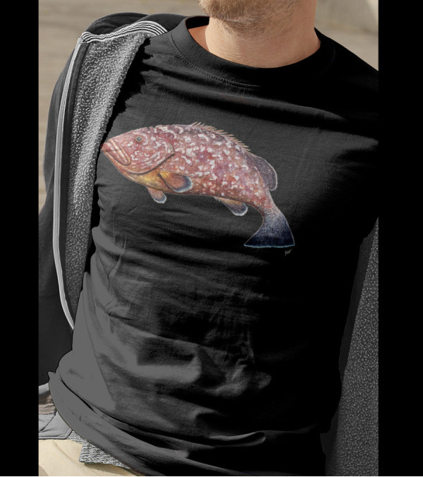 Dusky Grouper Fish Realistic T-Shirt