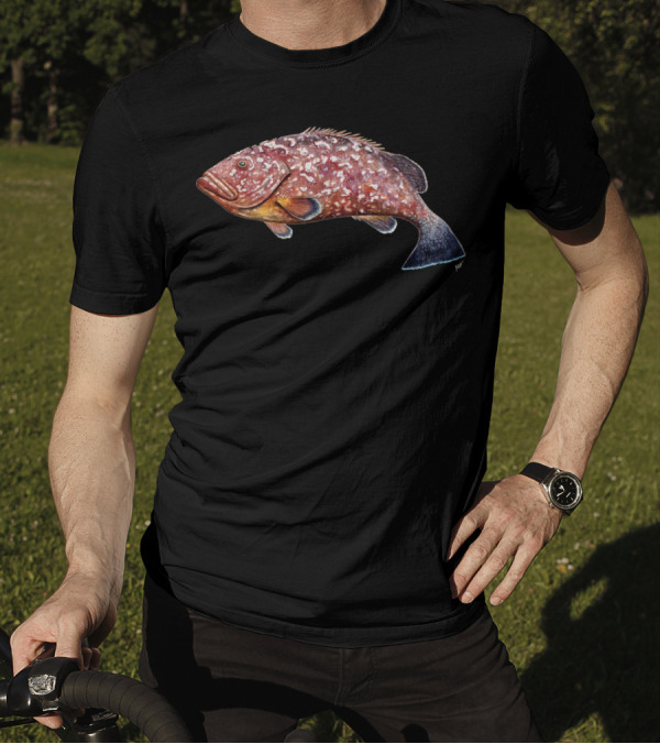 Dusky Grouper Fish Realistic T-Shirt
