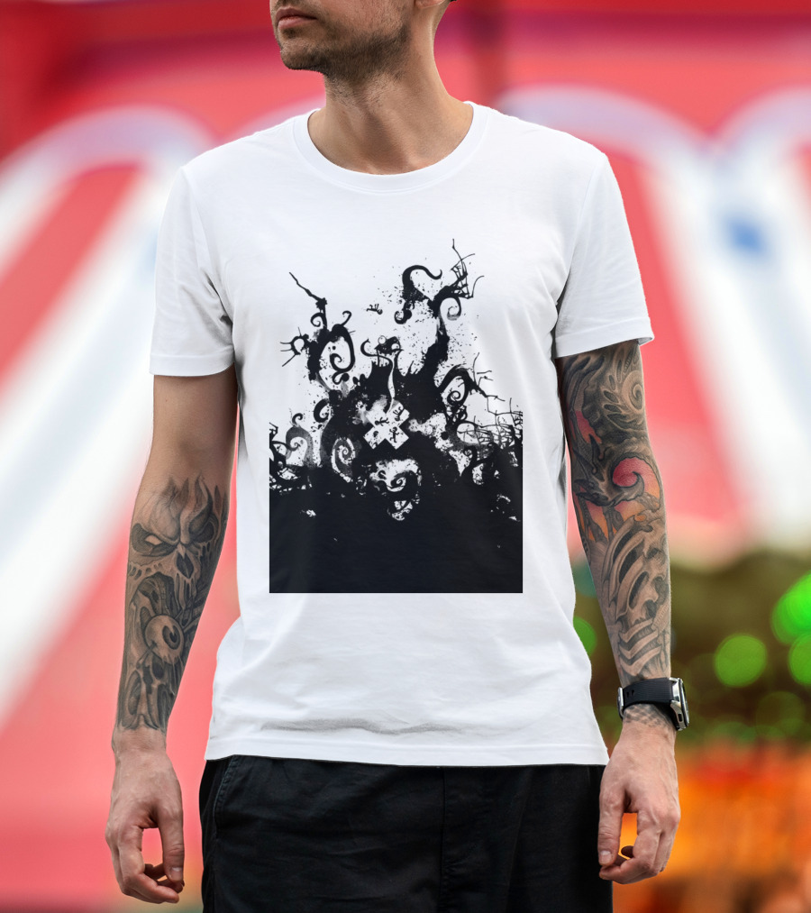 Dye Hard Twisting Tendrils in Abstract Chaos T-Shirt