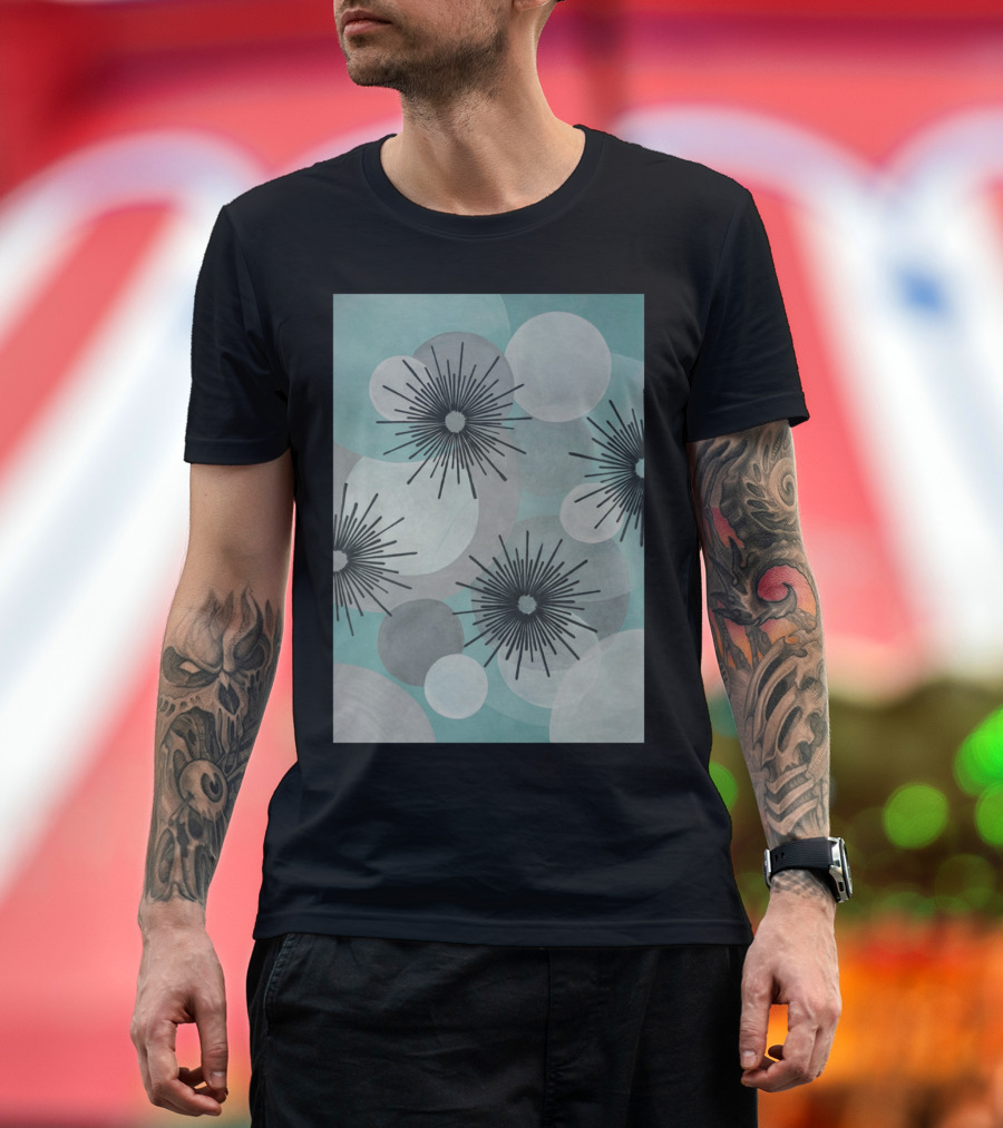 The Starbrite Hotel Abstract Circular Starburst T-Shirt