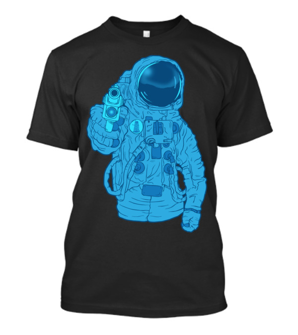 Possible Killer Astronaut With Gun In Spacesuit T-Shirt