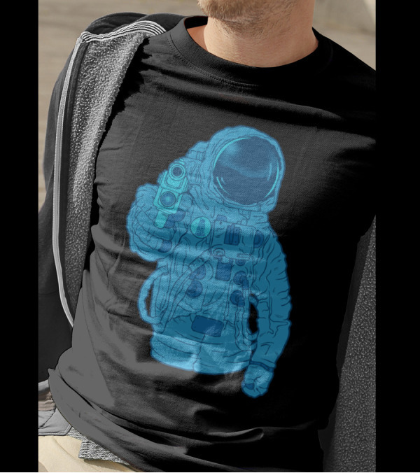 Possible Killer Astronaut With Gun In Spacesuit T-Shirt