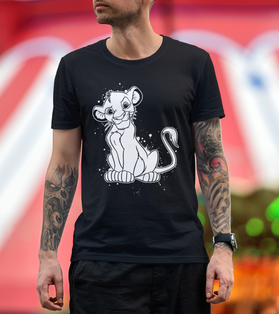 Splatter Simba Lion King T-Shirt