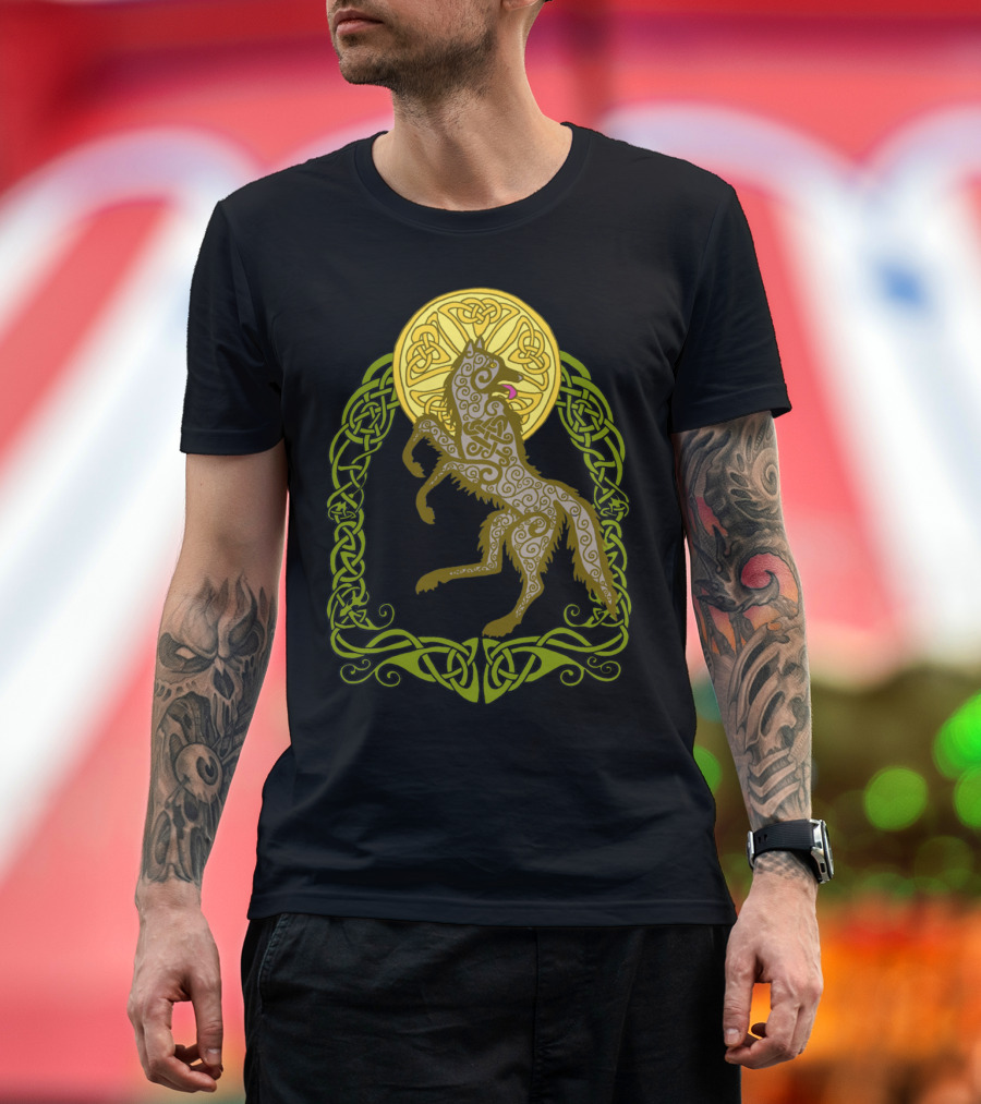 Dance For The Celtic Moon Wolf T-Shirt