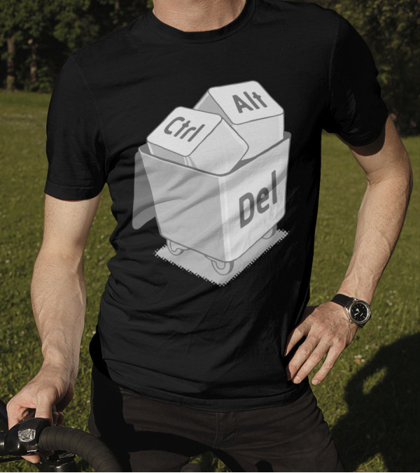 Ctrl Alt Del Keyboard Trash Can T-Shirt
