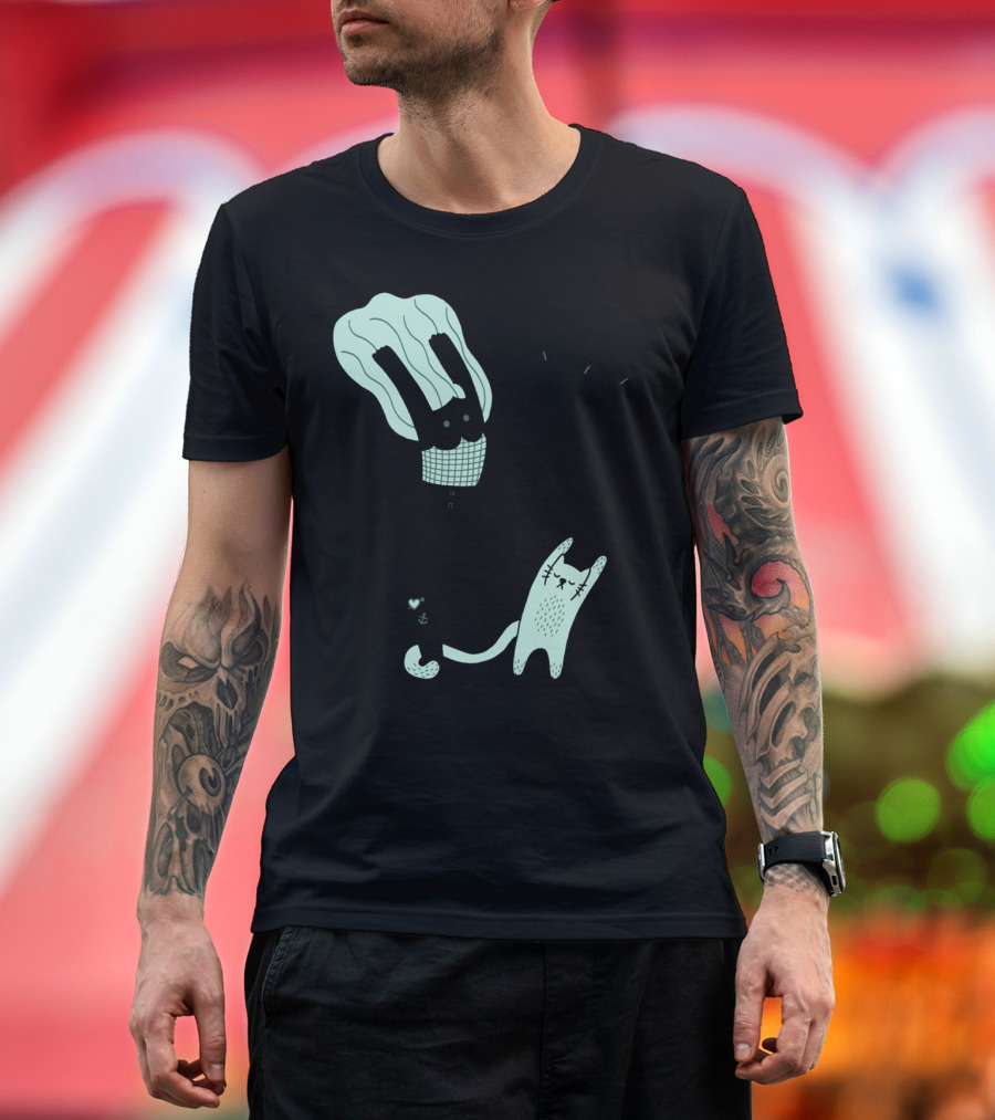 Dance Party with Dancing Cat and Joyful Dancer T-Shirt