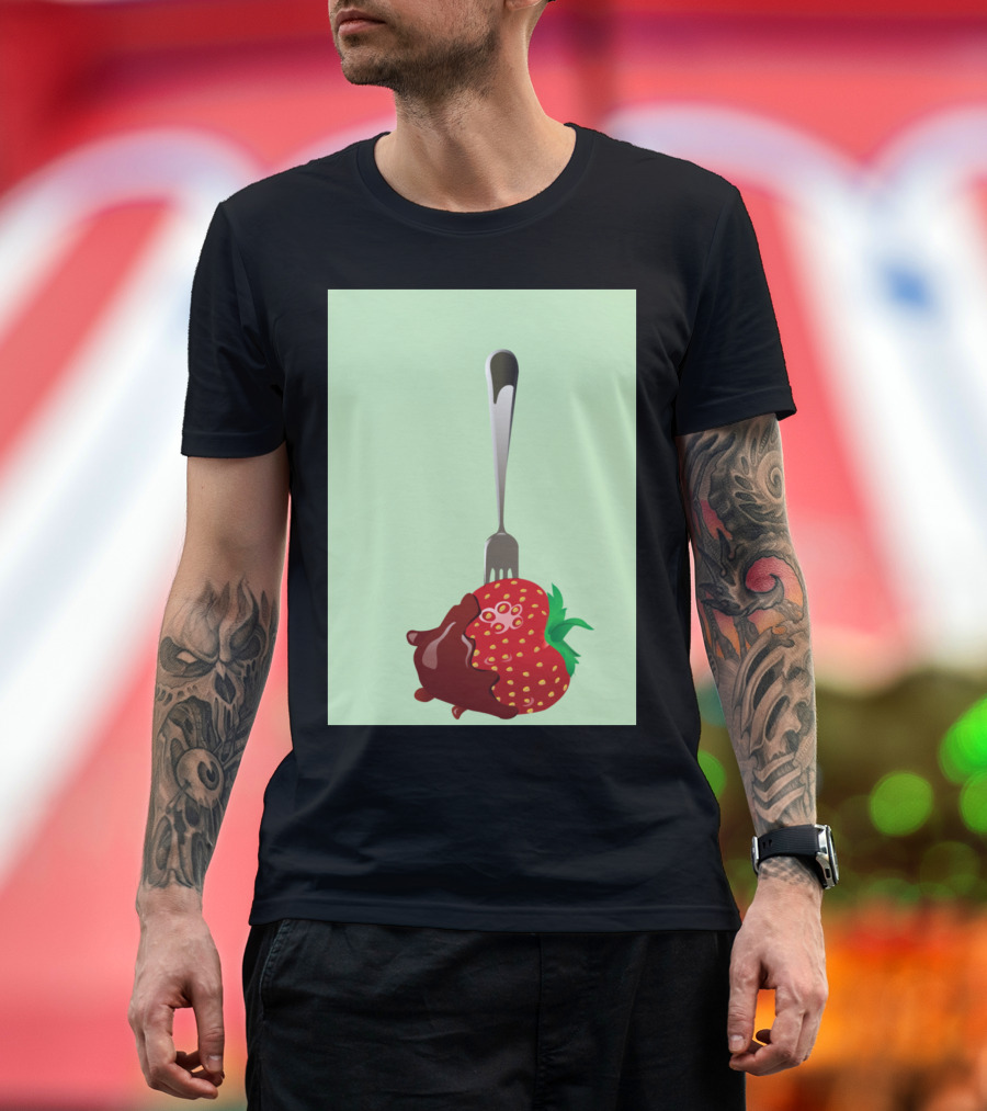 Kilt Strawberry Chocolate Fork Delight T-Shirt