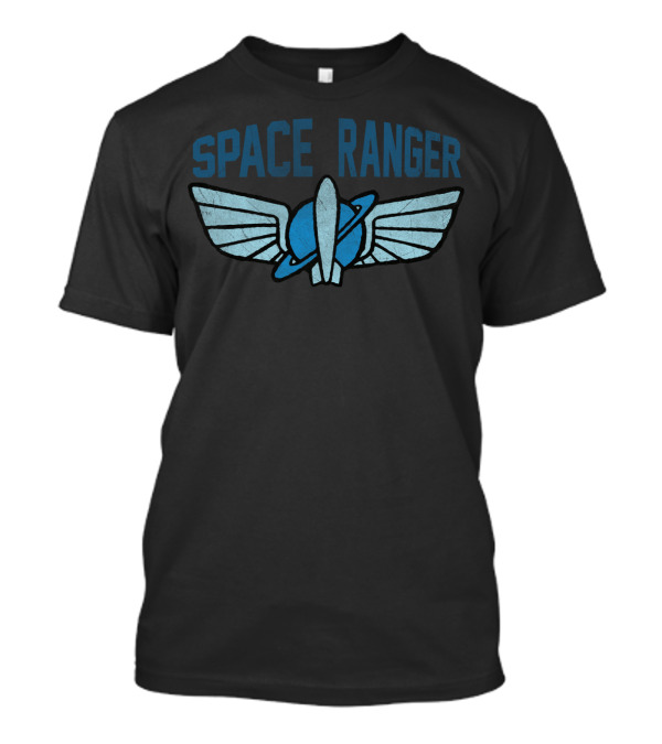 Space Ranger Star Command Badge Wings And Planet Emblem T-Shirt
