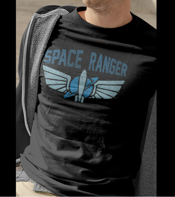 Space Ranger Star Command Badge Wings And Planet Emblem T-Shirt