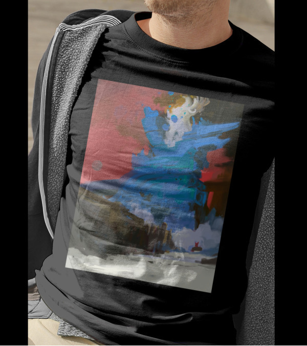 Kit The Red Rabbit Space Essence Majestic Blue Neon Structure T-Shirt