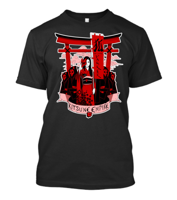 Kitsune Empire Parker Bordered Torii Guardians T-Shirt