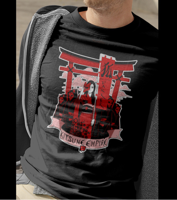 Kitsune Empire Parker Bordered Torii Guardians T-Shirt