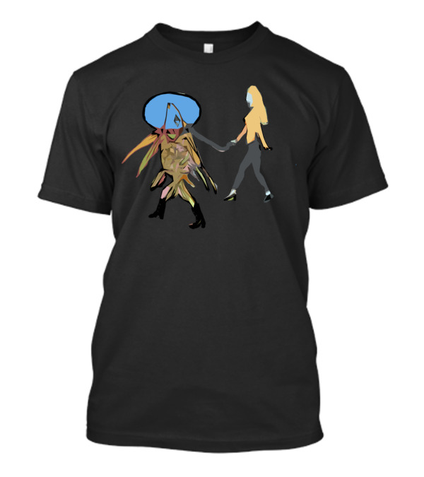 Fish Out Of Water Walking Scene With Surreal Elements T-Shirt
