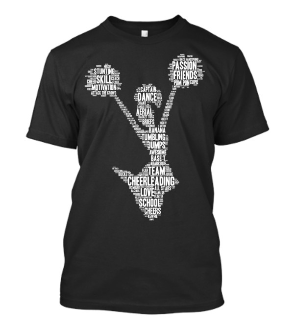 Awesome Cheerleading Passion Dance Team Skill Motivation Jumps T-Shirt