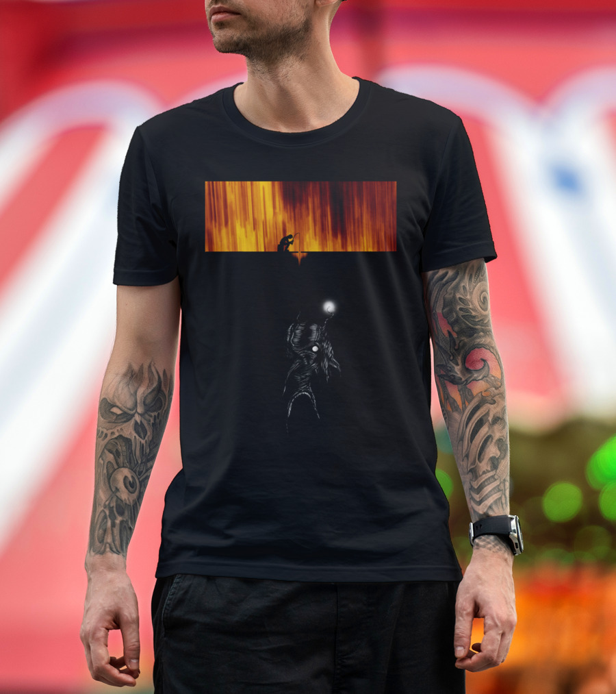 Fishing Above the Abyss By ChrisG T-Shirt