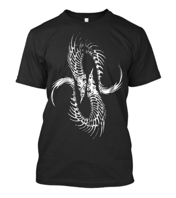 Fish Robot Symmetrical Mechanical Spine T-Shirt